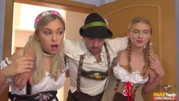 Oktoberfest Threesome Adventure with 2 Busty Blondes - Selvaggia - Russia on extrabigboobs.com