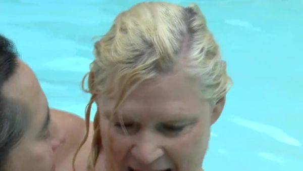 Fuck with Busty Hot Woman in Swimming Pool on extrabigboobs.com
